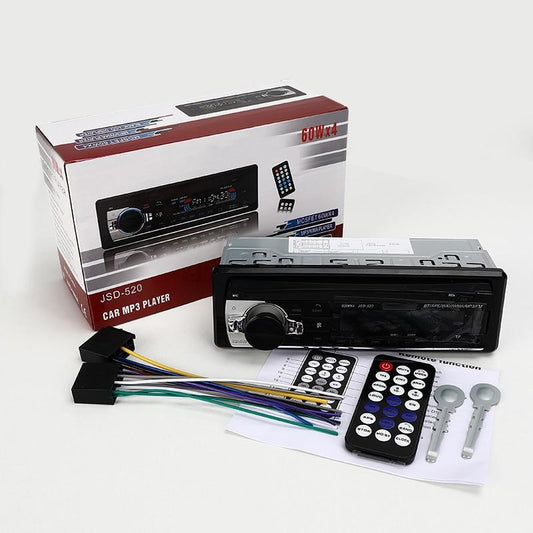 Car Radio miniJSD520 12V Bluetooth Car Stereo In-dash 1 Din FM Aux Input Support Mp3/MP4 USB MMC WMA AUX IN TF Car Radio Player